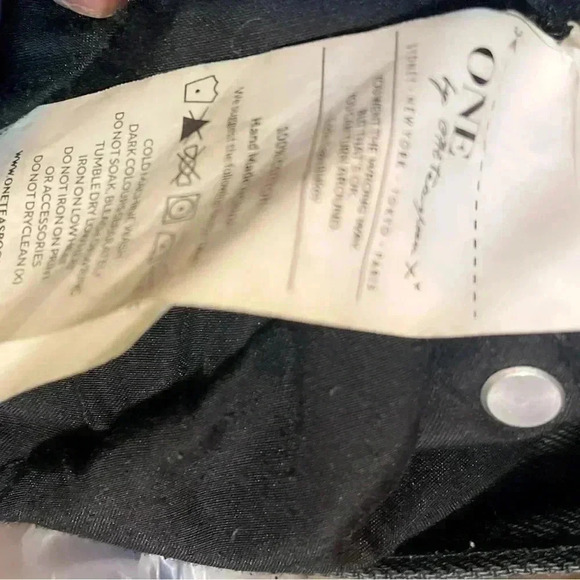 One x one teaspoon distressed black oak boyfriend  denim jeans 24 - Picture 5 of 5